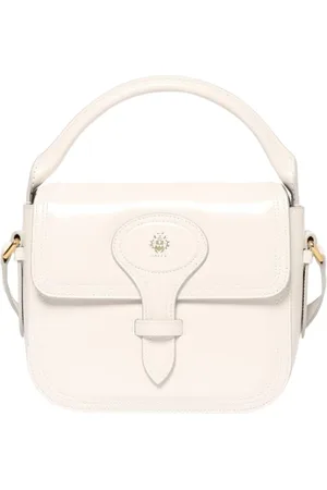 Bally Tassen, Dames, Wit, ONE Size, Elegante Leren Satchel Tas