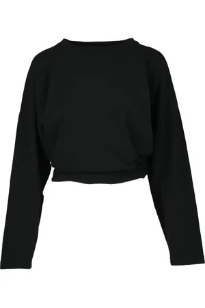 Dondup Sweatshirts & Hoodies, Dames, Zwart, S, Polyester, Casual Gebreide Top