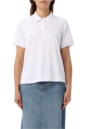 Blauer Tops, Dames, Wit, XS, Witte Polo Shirt Korte Mouw