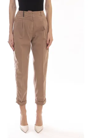 Dsquared2 Broeken, Dames, Bruin, S, Beige Dames Broek 114