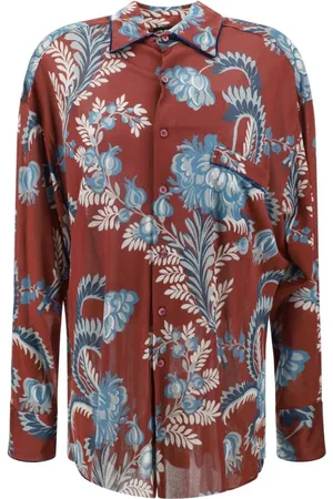 Etro Blouses & Shirts, Dames, Veelkleurig, M, Floral Button-Up Shirt