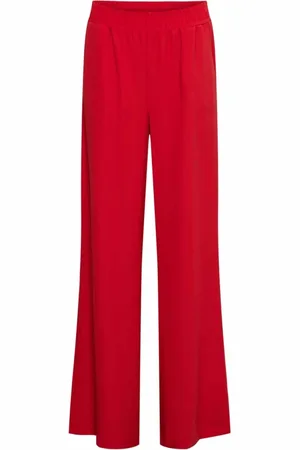 &Co Woman Broeken, Dames, Rood, M, Polyester, Nelly LR-Stone