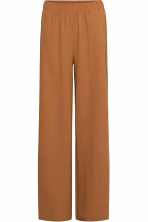 &Co Woman Broeken, Dames, Bruin, 2Xl, Polyester, Nelly V-Camel