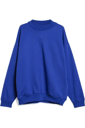 adidas Sweatshirts & Hoodies, Heren, Blauw, M, Blauwe Crew Neck Sweatshirt