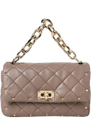 VALENTINO GARAVANI Tassen, Dames, Bruin, ONE Size, Stijlvolle Mini Crossbody Tas in Mud