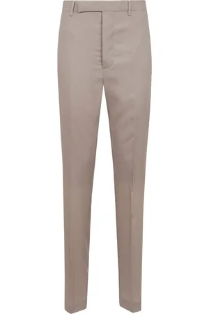 Rick Owens Broeken, Dames, , M, Wol, Slim Fit Wollen Broek