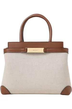 Bally Tassen, Dames, Grijs, ONE Size, Leer, Elegante Kleine Tote Tas