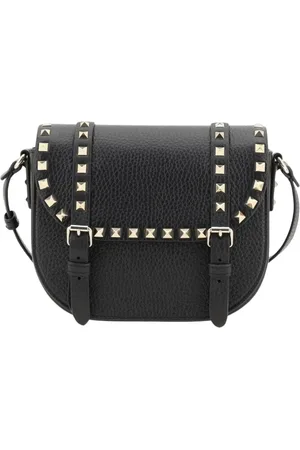 VALENTINO GARAVANI Tassen, Dames, Zwart, ONE Size, Leer, Luxe Kleine Schoudertas