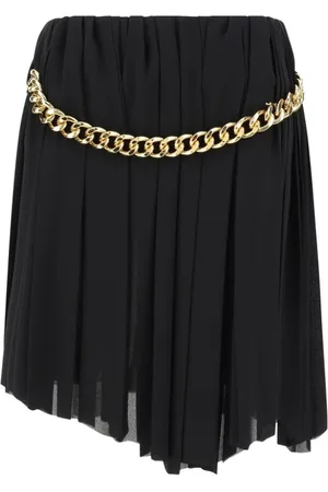 Balenciaga Rokken, Dames, Zwart, L, Gouden Ketting Mini Rok
