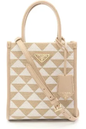 Prada Pre-owned, Dames, , ONE Size, Leer, Pre-owned Canvas prada-bags