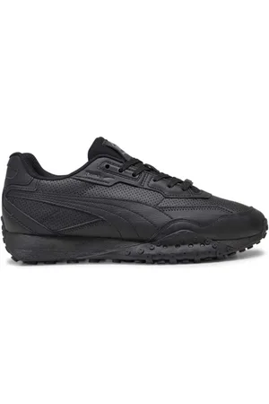 PUMA Schoenen, Heren, Zwart, 43 EU, Leer, Zwarte Leren Rider Schoenen