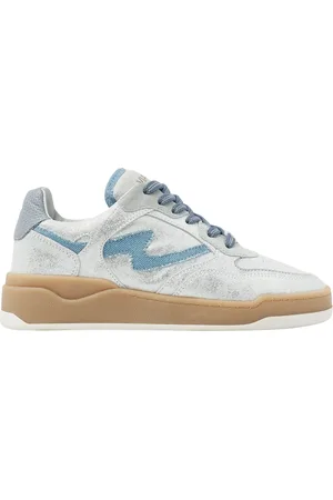 VIA VAI Schoenen, Dames, Grijs, 37 EU, Leer, Sam Levi Sneakers