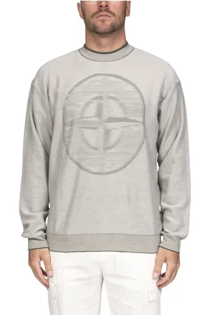 Stone Island Sweatshirts & Hoodies, Heren, Wit, L, Mannen Mos Trui