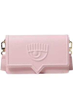 Chiara Ferragni Tassen, Dames, Roze, ONE Size, Roze Crossbody Tas met reliëf