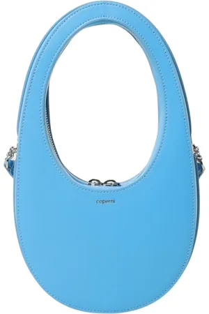 COPERNI Tassen, Dames, Blauw, ONE Size, Leer, Blauwe Leren Schoudertas
