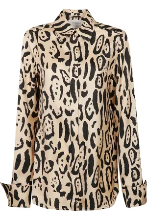 Sportmax Blouses & Shirts, Dames, Veelkleurig, M, Zijden Voorknoop Shirt Armony