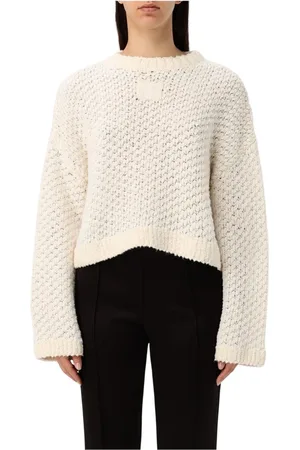 J.W.Anderson Truien, Dames, Wit, S, Witte Honeycomb Sweater
