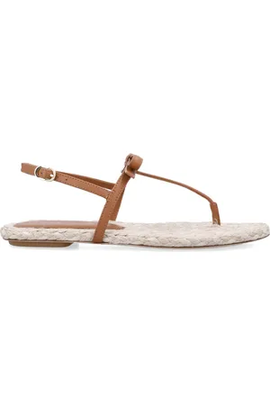 Stuart Weitzman Schoenen, Dames, , 39 EU, Jute, Strik Detail Leren Espadrilles Sandalen