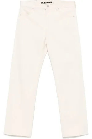 Jil Sander Jeans, Heren, , W34, Katoen, Witte Jeans voor Mannen