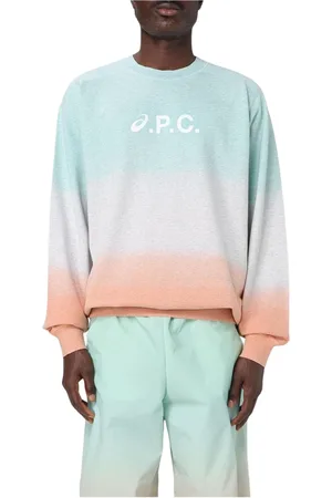 A.P.C. Sweatshirts & Hoodies, Heren, Veelkleurig, M, Stijlvolle Gebreide Trui