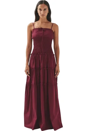 ALOHAS Kleedjes, Dames, Rood, M, Burgundy Jurk
