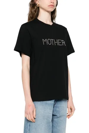Stella McCartney Tops, Dames, Zwart, M, Zwart Crew Neck T-shirt