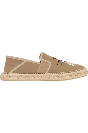 Kenzo Schoenen, Heren, , 41 EU, Tijgerborduurwerk Canvas Espadrilles