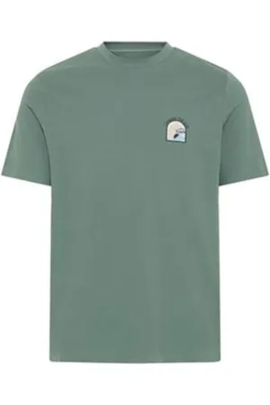 Blend Tops, Heren, Groen, M, Heren Print T-shirt