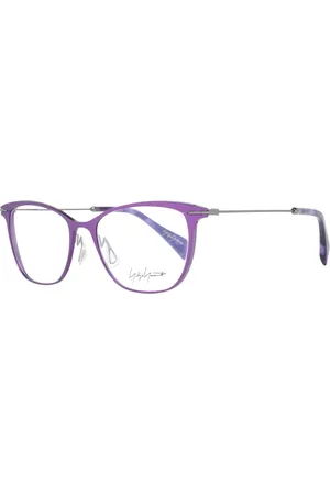 YOHJI YAMAMOTO Accessoires, Dames, Paars, ONE Size, Paarse Dames Optische Monturen Butterfly Stijl
