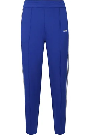 Autry Broeken, Heren, Blauw, M, Gebreide sportbroek met elastische taille