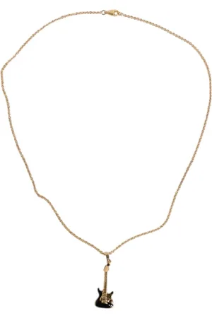 Dolce & Gabbana Accessoires, Heren, Geel, ONE Size, Gitaar Hanger Ketting Ketting