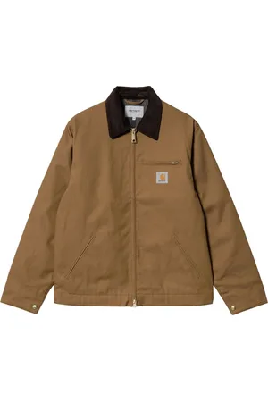 Carhartt Jassen, Heren, Bruin, L, Katoen, Detroit Jack Bruin Tabak Warm Comfortabel