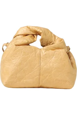 J.W.Anderson Tassen, Dames, , ONE Size, Leer, Gekreukeld leren Mini Schoudertas