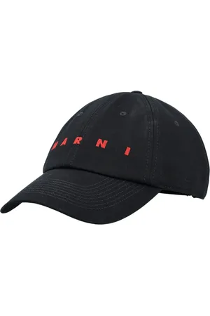 Marni Accessoires, Heren, Zwart, M, Katoen, Zwarte Logo Cap Accessoires