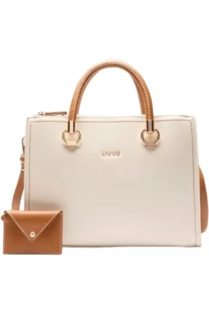 Liu Jo Tassen, Dames, , ONE Size, Stijlvolle Crème Schoudertas