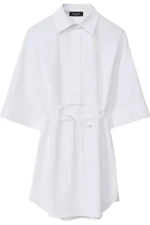 Fabiana Filippi Blouses & Shirts, Dames, Wit, L, Katoen, Witte Kraagshirt voor Vrouwen
