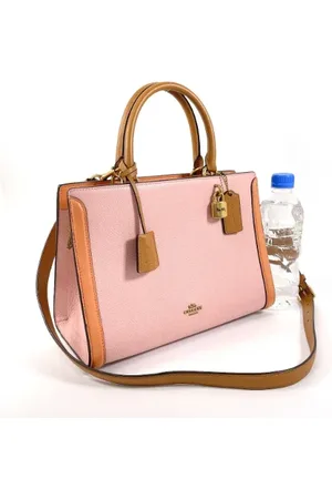 Coach Pre-owned, Dames, Roze, ONE Size, Leer, Tweedehands leren handtassen