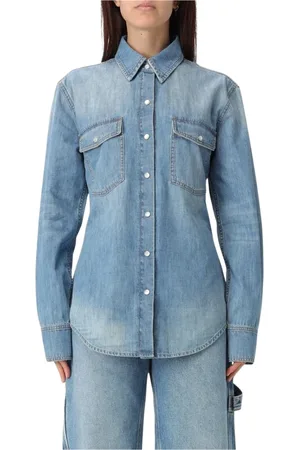 Stella McCartney Blouses & Shirts, Dames, Blauw, S, Denim, Blauwe Denim Shirt