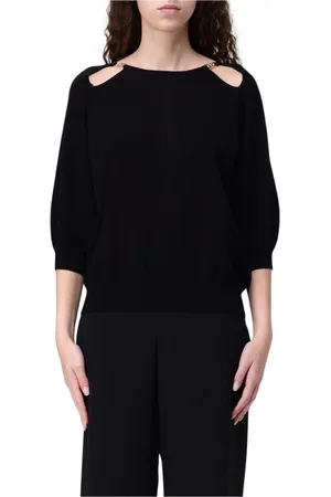 Twin-Set Truien, Dames, Zwart, XL, Ketting Accent Pullover