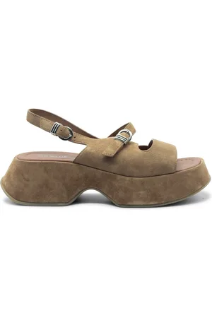 vic matiè Schoenen, Dames, Bruin, 38 EU, Leer, Mini Yoko sandaal Leer