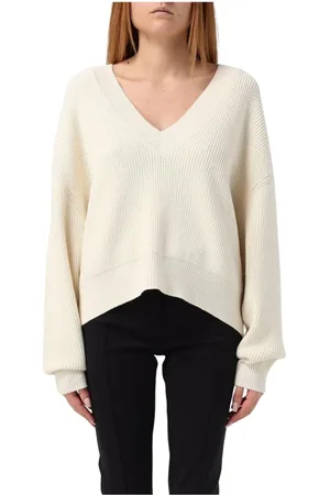 IRO Truien, Dames, , M, Wol, Gebreide V-hals Pullover Sweater