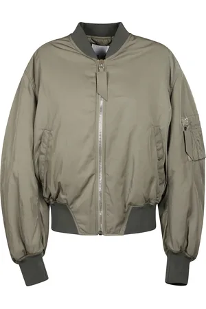 The Attico Jassen, Dames, Groen, XS, Bishop Sleeve Bomber Jas