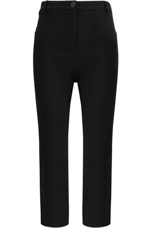 Andamane Broeken, Dames, Zwart, S, Boot-cut Broek met Rits Sluiting