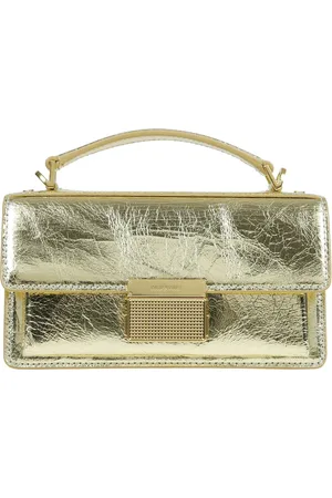 Golden Goose Tassen, Dames, Geel, ONE Size, Leer, Venetië Tas Elegant Statement Handtas