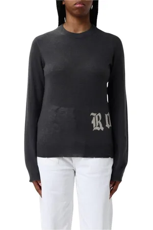 Zadig & Voltaire Truien, Dames, Grijs, L, Grijze Cashmere V-Neck Sweater