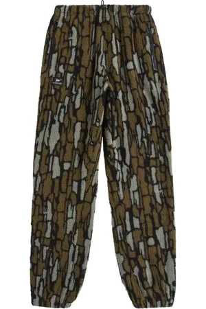Patta Broeken, Heren, Veelkleurig, XL, Katoen, Woodie Fleece Broek Leisteen Zwart