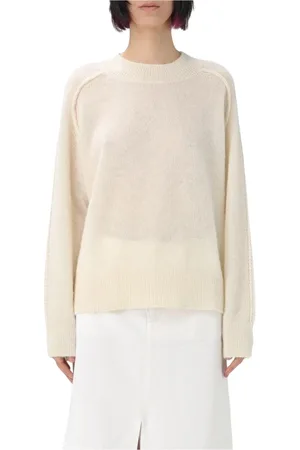 A.P.C. Truien, Dames, , M, Stijlvol Wit Crewneck Sweater