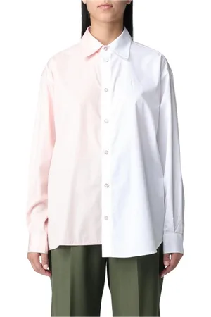 Marni Blouses & Shirts, Dames, Veelkleurig, S, Katoen, Katoenen Poplin Oversized Shirt