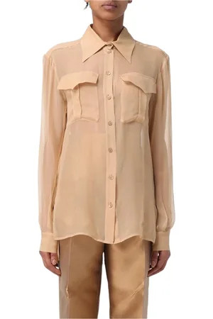Alberta Ferretti Blouses & Shirts, Dames, , M, Elegante Zijden Blouse Shirt