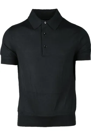 Tom Ford Tops, Heren, Zwart, 3Xl, Kasjmier, Luxe Kasjmier Zijde Polo Sweater
